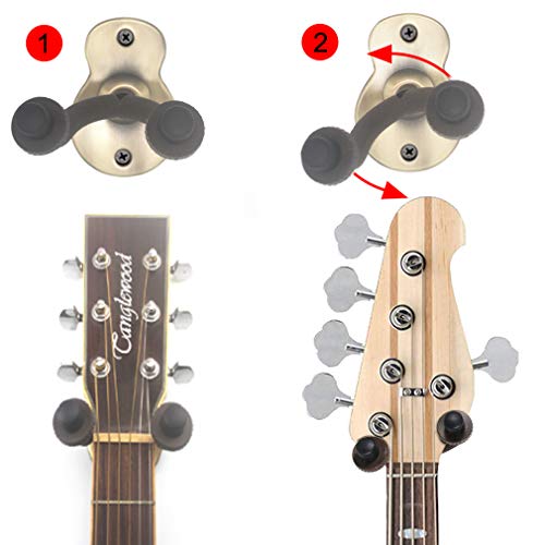 Guitar Hanger Guitar Hook Guitar Holder Guitar Wall Mount Hangers For Electric Acoustic And Bass Guitars(2-Pack) #TOP3