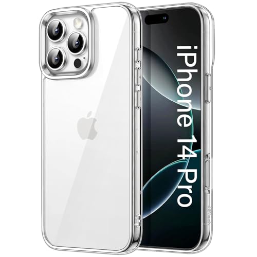 Image of KACA Clear Back Cover Case for Apple iPhone 14 Pro |Case for iPhone 14 Pro|Shockproof Bumper TPU Protective Design|Apple iPhone 14 Pro Back Cover- Transparent