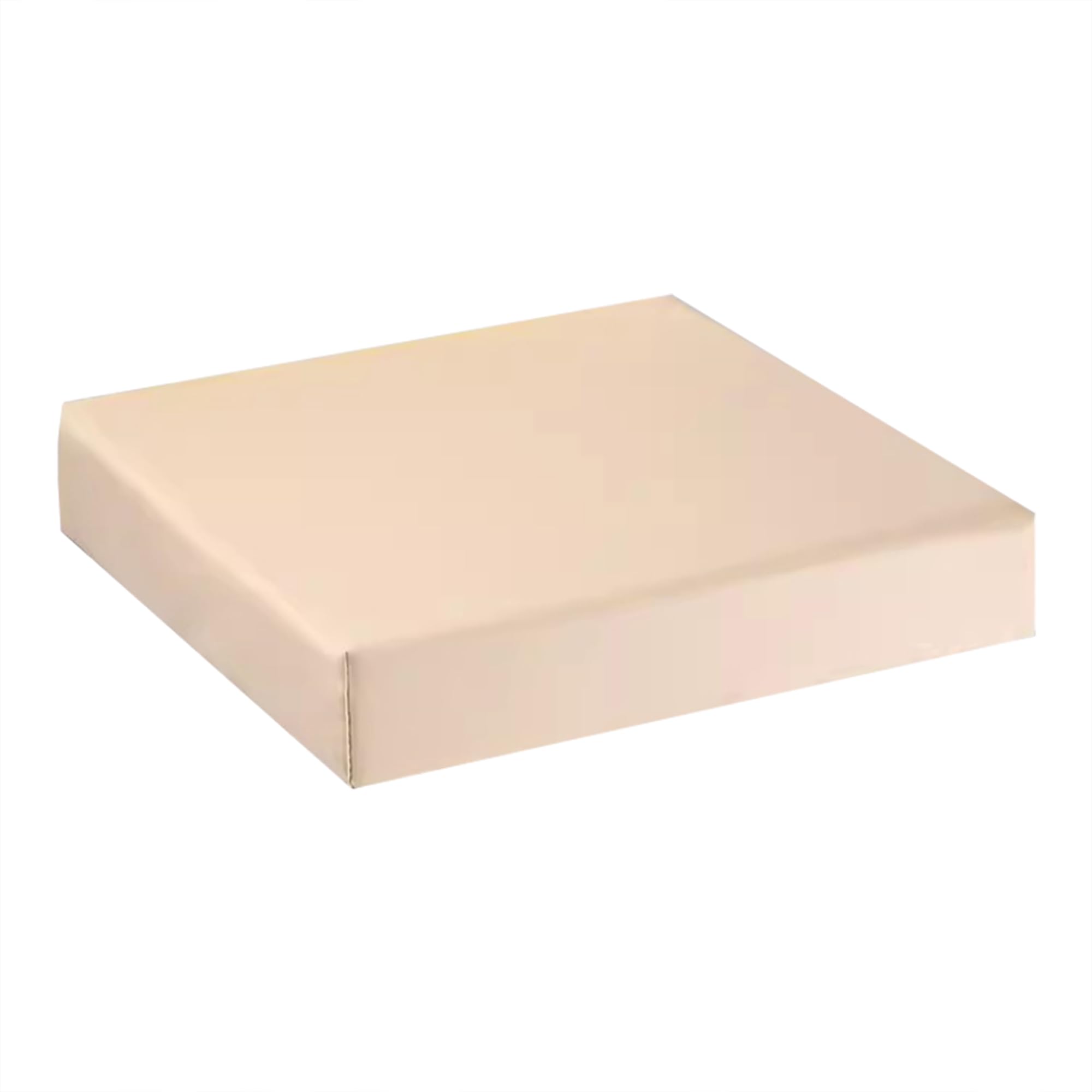 Coussin de chaise en cuir imperméable beige haut de gamme 50x50 pour fauteuil de salon