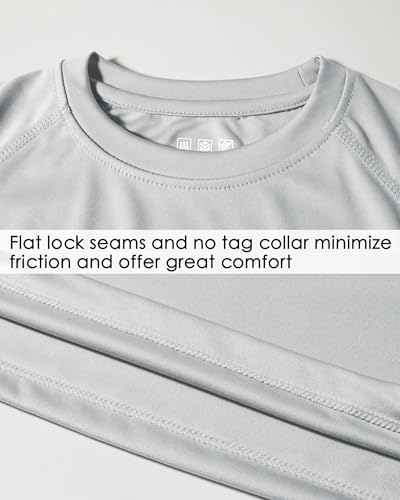 image for Willit Boy's UPF 50+ Sun Protection Shirt Long Sleeve Rash Guard Swim 