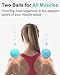 Tumaz Massage Ball & Foot Roller 3-in-1 Set with Spiky Ball, Lacrosse Ball, Massage Roller - Ergonomic Design to Relieve Plantar Fasciitis, Foot Massager for Deep and Superficial Muscle Pain