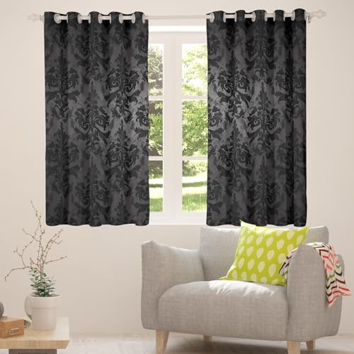 Cortinas góticas vintage de 2 paneles para decoración de ventanas 6
