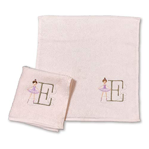 シンジカトウ イニシャルルルベ タオルハンカチ ピンク (E)