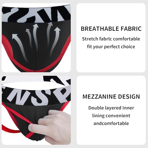 KAREN SPACE Jock Straps for Men Low Waisted Sexy Men's Underwear Sports Thong Comfortable and Breathable for Man4