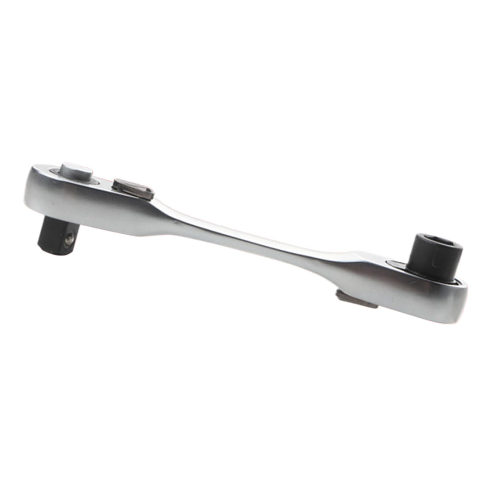 Clé à cliquet 1/4" double tête et outil libération rapide