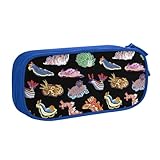 ペンケース 可愛い 海洋 インフォグ 青海ウミウシ 筆箱 文具 21cm×10.5cm×5cm 大容量 耐久性 ガジェット 化粧ポーチ 文具ポーチ ふでばこ 多機能 小物収納 滑らかなファスナー 使い便利 取り出しやすい 学生用・事務用品 おしゃれ 中学生 高校生 大学生 お手入れ簡単 ギフト