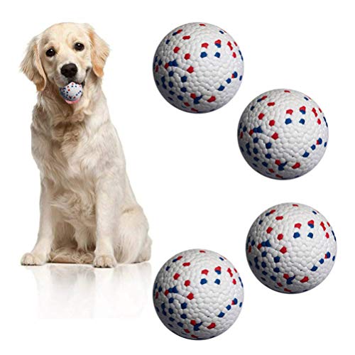 UKCOCO 3 Peças de Borracha de Látex para Cães Bolas de Brinquedos Interativos Brinquedos de Mastigar