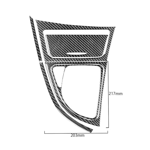 Autocollant carbone BMW E87 RHD : masquez les rayures de la console - 7