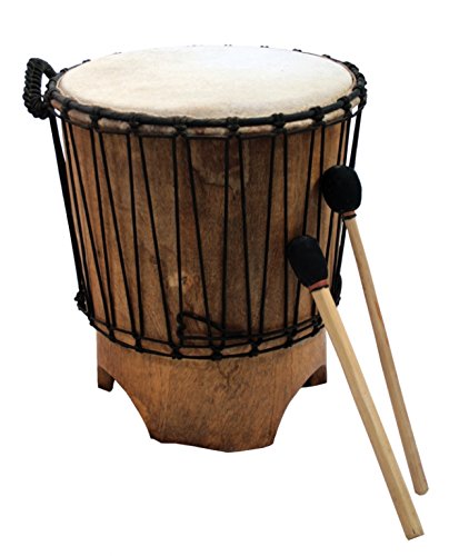 Ashiko Basstrommel Ø 40cm Höhe 48cm Kuhfell Cut Out Standtrommel Nordamerika Afrika
