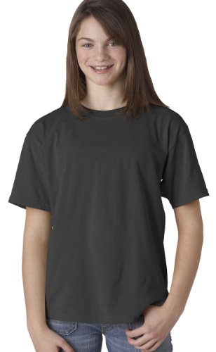 Comfort Colors C9018 Youth Ringspun T Shirt. - PEPPER - XS