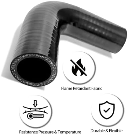 90 Degree Reducer Elbow ID 1"-1.25" Silicone Hose Coupler 4" Leg Length — 사진 4