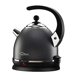 Ottoni Fabbrica Alice Elegance Elektrische waterkoker van roestvrij staal, Made in Italy, BPA-vrij, 1,7 l, 2400 W, automatische uitschakeling, kalkwaterfilter