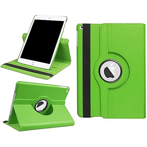 iPad 9.7 Case 2018 6th/2017 5th,iPad air/iPad air 2 Tablet Case,360 Degree Rotating Folio Smart Cove for iPad 6th Gen iPad 5th Gen iPad air iPad air 2 9.7" iPad 2018 2017 Folding Stand (Green) Cover