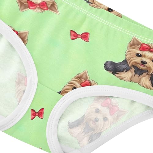 Cute Dogs Puppies Pastel Green Girls Underwear Toddler 2t Cotton Little Girl Panties Cartoon Briefs Kids Undies4