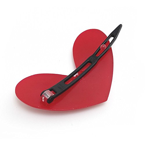 Meilliwish cuore rosso perno di capelli