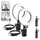 NEEWER Basics 5 Ringlicht für Videokonferenz Beleuchtung 2er Pack Ansteck Licht Set mit Schreibtischstativen für Monitor Laptop Computer Zoom Live Streaming Home Office Lernen Videoaufzeichnung BR60
