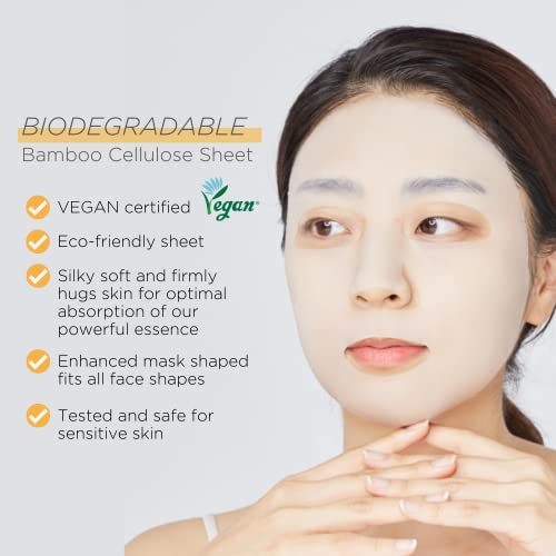 Mediheal Official Best No.1 Korean Sheet Mask - E.g.t Nourishing Ampoule Face Mask 10 Sheets For Intensely Hydrating Nourishing For All Skin Types #TOP4