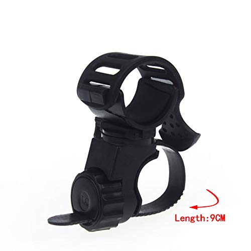 Securitying 360°Rotation Flashlight Mount Holder, Bicycle Cycle Bike Front Torch Mount Led Headlight Holder Clip Clamp Rubber For 20-45Mm Diameter Flashlight #TOP3