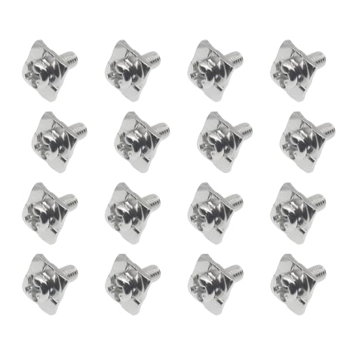Tornillos de terminal M3 con arandelas cuadradas de 8 x 8 mm para interruptores, 32 uds