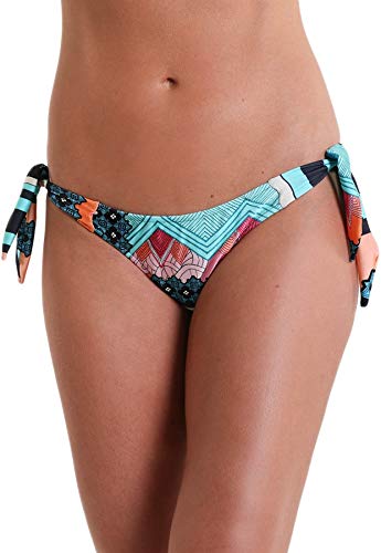 Calcinha Biquíni Avulso Laço Tulum - Estampa Azul Tulum - P