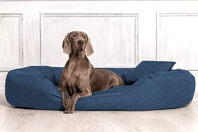Pet Smile Luxurious and Durable Soft Dog and Cat Bed | Washable Anti-Slip & Water-Resistant Dog Bed for DogCat Bed (M, Blue) (B0C7LFPX5P) Amazon Price History, Amazon Price Tracker