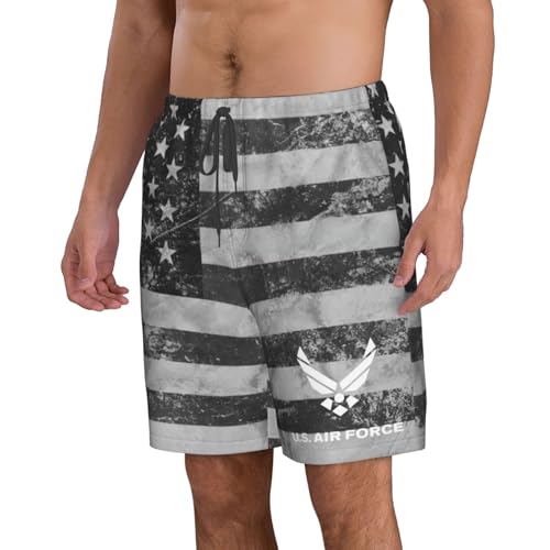 Us Air Force USAF Men's Swim Trunks Quick Dry Beach Shorts with Pockets Mesh Lining4