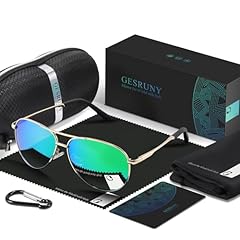 Gold Frame/Green Mirror Lens