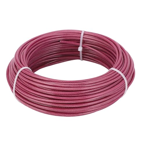 Kit tensor para cables de acero multiuso para enrejado con cables de 3 mm y 100 pies, color púrpura miniatura 5