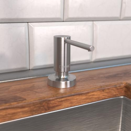 hansgrohe Talis Modern Bath and Kitchen Sink Soap Dispenser in Stainless Steel Optic, 40448801 by hansgrohe - Image 2