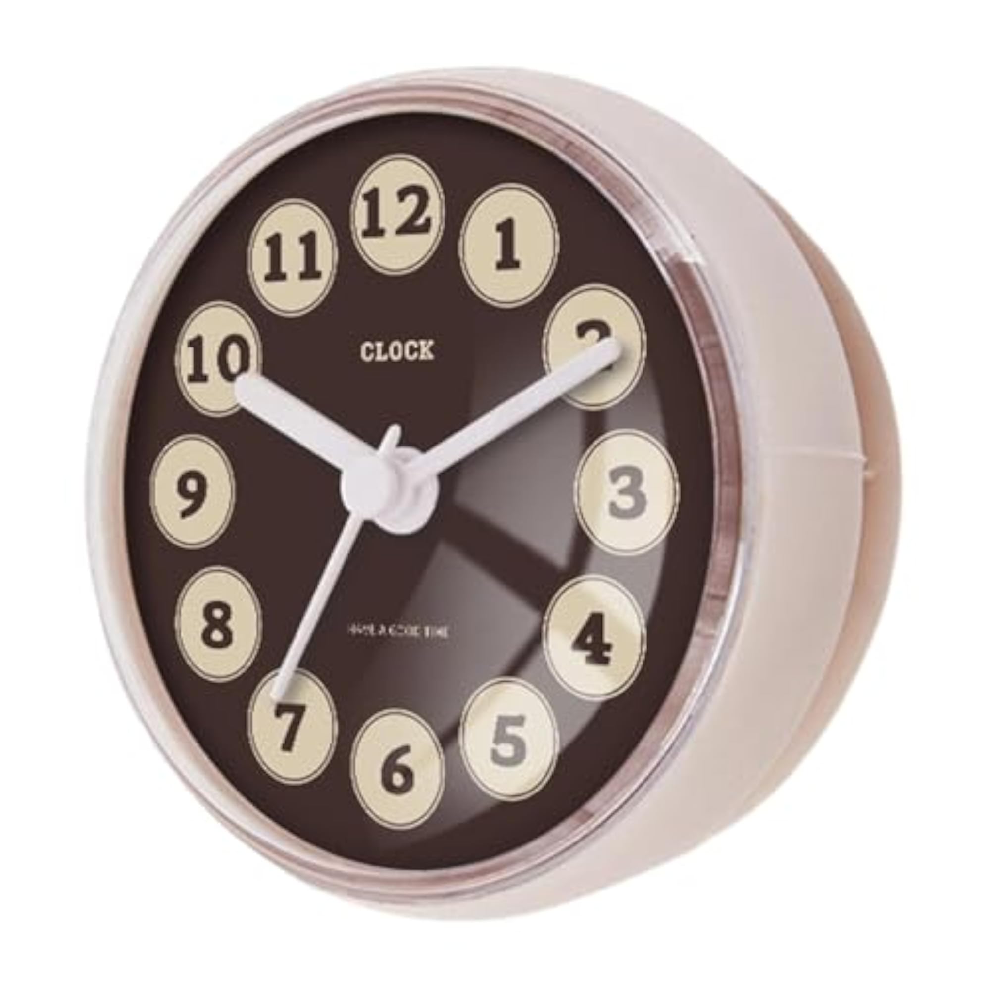 Waterproof Shower Wall Clock, Bathroom Style E