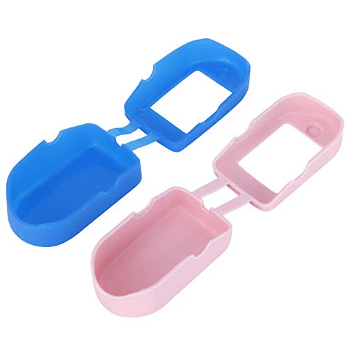 2 Fundas para Oxímetro, Oxímetro de Sangre, 2 Protectores de Monitor para Viajes a Casa, Caja de Oxígeno para PC, Color y Negro, Oxímetros de Pulso, Punta de Dedo de