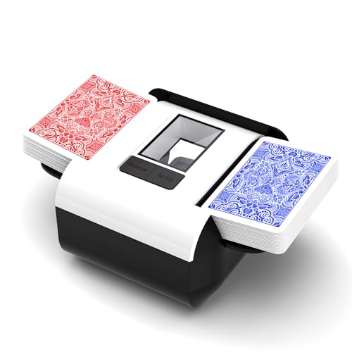 INNCNN Rechargeable Automatic Card Shuffler for 1-2 Decks - USB-C