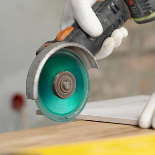 Indestructible Disc 2.0 - Cut Everything in Seconds, 4 Inch Indestructible Disc for Angle Grinder 7/8 inch, Circular Saw Blades for Smooth Cutting, Ceramic Tile Glass & Grinding Materials (5pcs)