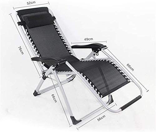 Chaise longue de terrasse et patio ajustable avec structure pliable - 7