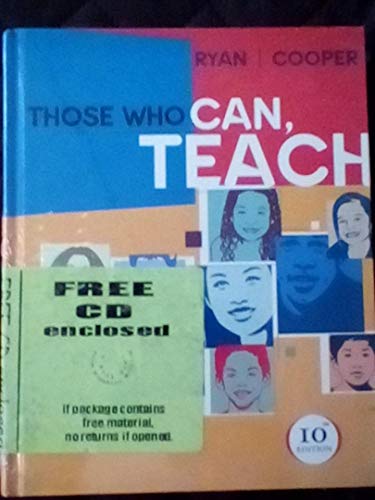 Those Who Can, Teach With Student Cd-rom, Tenth... 0618386092 Book Cover