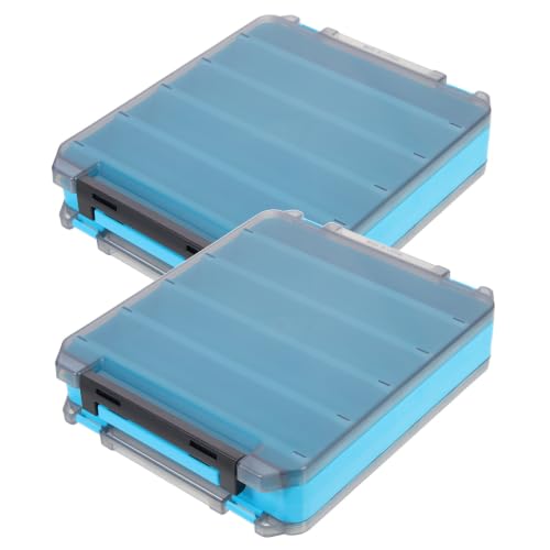 Double Sided Fishing Lure Storage Box Pp Abs Tackle Organizer