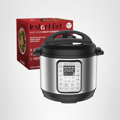 Instant Pot Duo Plus 6-Qt 9-in-1 Electric Pressure Cooker, Stainless Steel