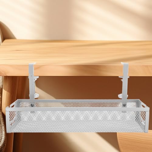 Rangement multiprise sous bureau et panier range-câble suspendu - 5