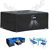 Siruiton - Fundas para muebles de jardín 210x170x74cm con ventilación de...