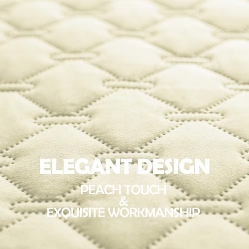 Image of gogobunny 100% Double-Sided Waterproof Dog Bed Cover Pet Blanket Sofa Couch Furniture Protector for Puppy Large Dog Cat, Reversible (30x90 Inch (Pack of 1), Dark Cream /Light Cream)
