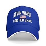 qwumub Kevin Warsh for Fed Chair 2026 Hat Baseball Cap Dad Trucker Hat Blue