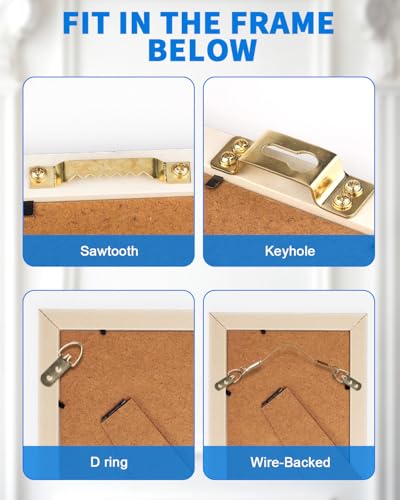Image of Drywall Picture Hanging Hooks Claw: 15Pcs 40lb Large Wall Picture Frame Hangers - Art Hanging No Damage Heavy Duty Mirror Photo Poster Painting Hanger Hardware Kit - Claw for Decor Room