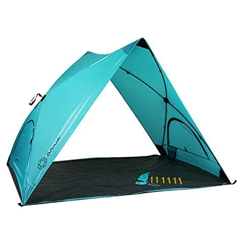 ONIVA - a Picnic Time brand - Pismo A-Frame Beach Tent - Pop Up Tent - Beach Shade, (Aqua Blue) Cover