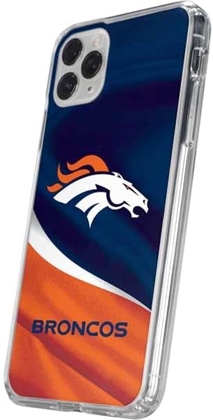 Skinit Clear Phone Case Compatible with iPhone 11 Pro - Officially Licensed NFL Denver Broncos Design