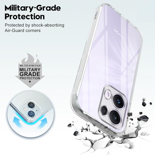 Image of Jkobi Back Cover for Oppo Reno13 Pro 5G | Oppo Reno 13 Pro 5G (Silicone Clear Shockproof Case with Camera Protection | Soft and Flexible | Transparent)
