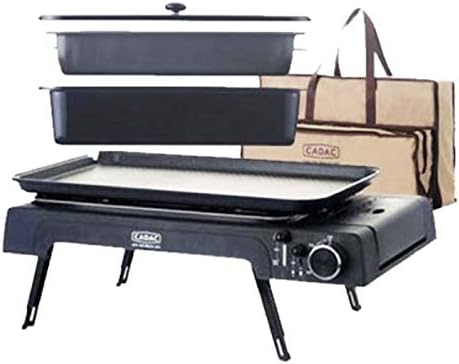 WideGrill6700F(Grill Package Indoor&Outdoor Grills Black(Set of Jumbo Pan + Fire Pan + Multi Tray + Pots + Inside Nets + Bag)