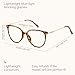 Gaoye Blue Light Blocking Glasses - Trending Round TR90 Frames, Metal Arms, UV400 Protection - Matching Soft Case