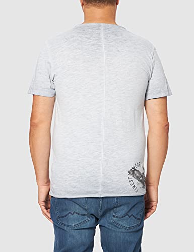 KEY LARGO Banner Round T-Shirt, Flintstone Blue