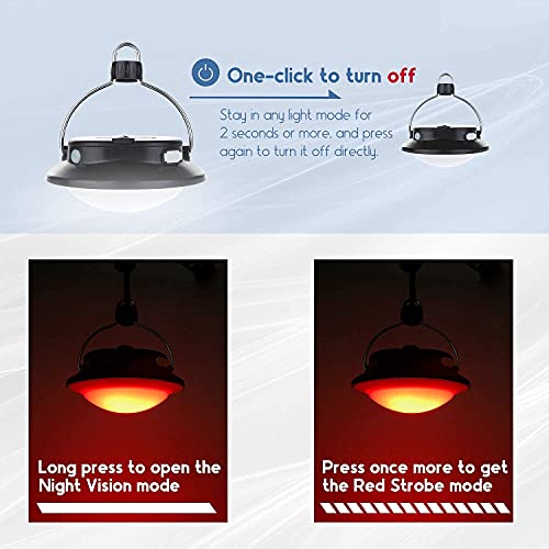 Suboos Gen 2 Pro Led Camping Lantern Rechargeable, Tent Light 300Lm With Angles Adjustable, 5 Light Modes, 200H Runtime, 5200 Capacity Power Bank, For Camping, Hiking, Hurricane, Emergency, Outage #TOP2