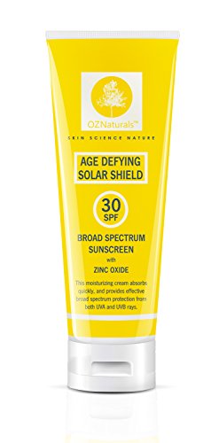 OZNaturals Facial Sunscreen This Anti Aging SPF 30, Broad Spectrum, Mineral Sunscreen with Zinc Oxide Will Help You Keep That Healthy Youthful Glow!